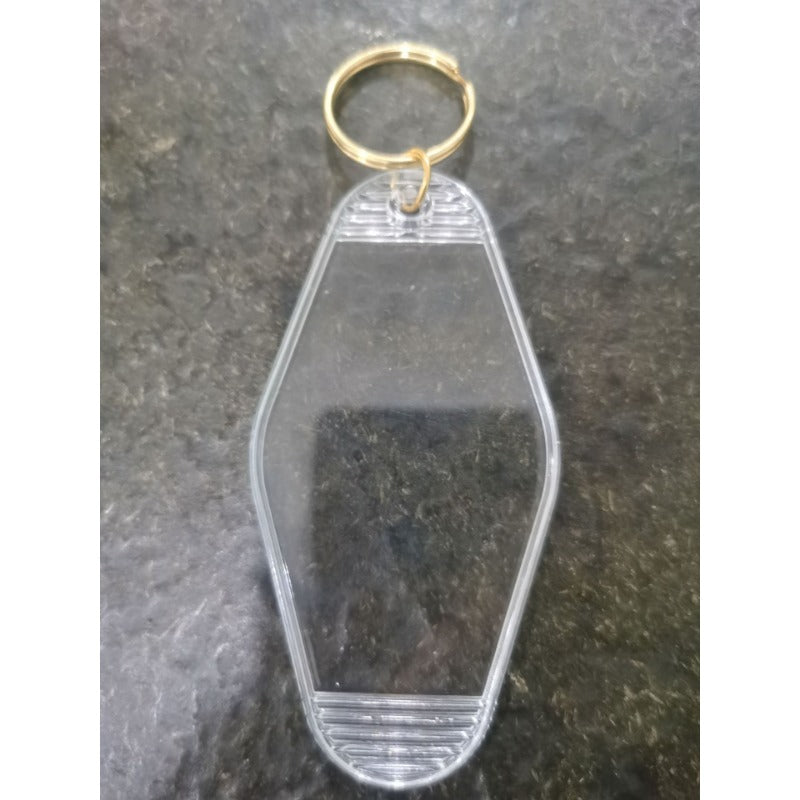 Wholesale Plastic Luggage Tag Retro Motel Number Tag Diamond Hotel Room Card Keychain